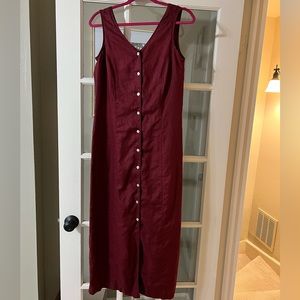 Karen Kane Linen Button Down Dress